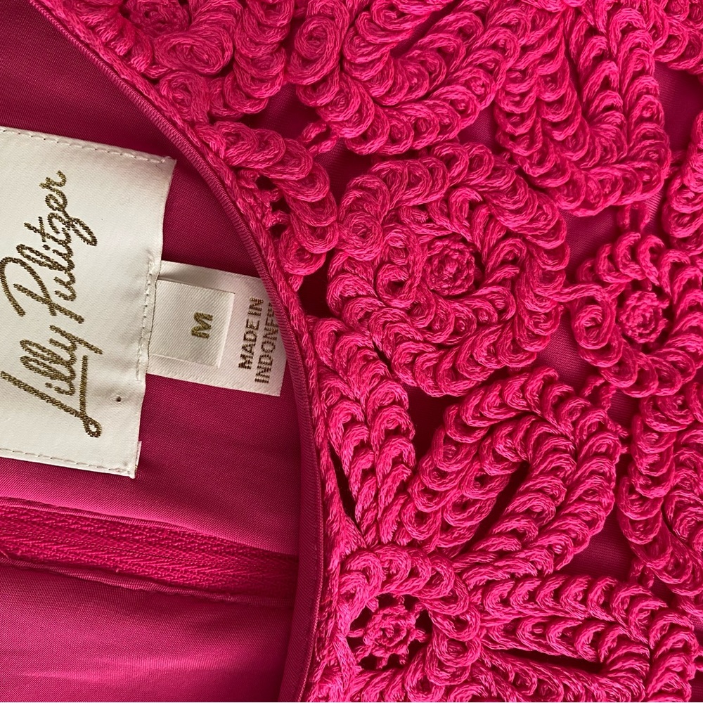 LILLY PULITZER MARQUETTE CROCHET SHIFT DRESS, - Picture 7 of 12
